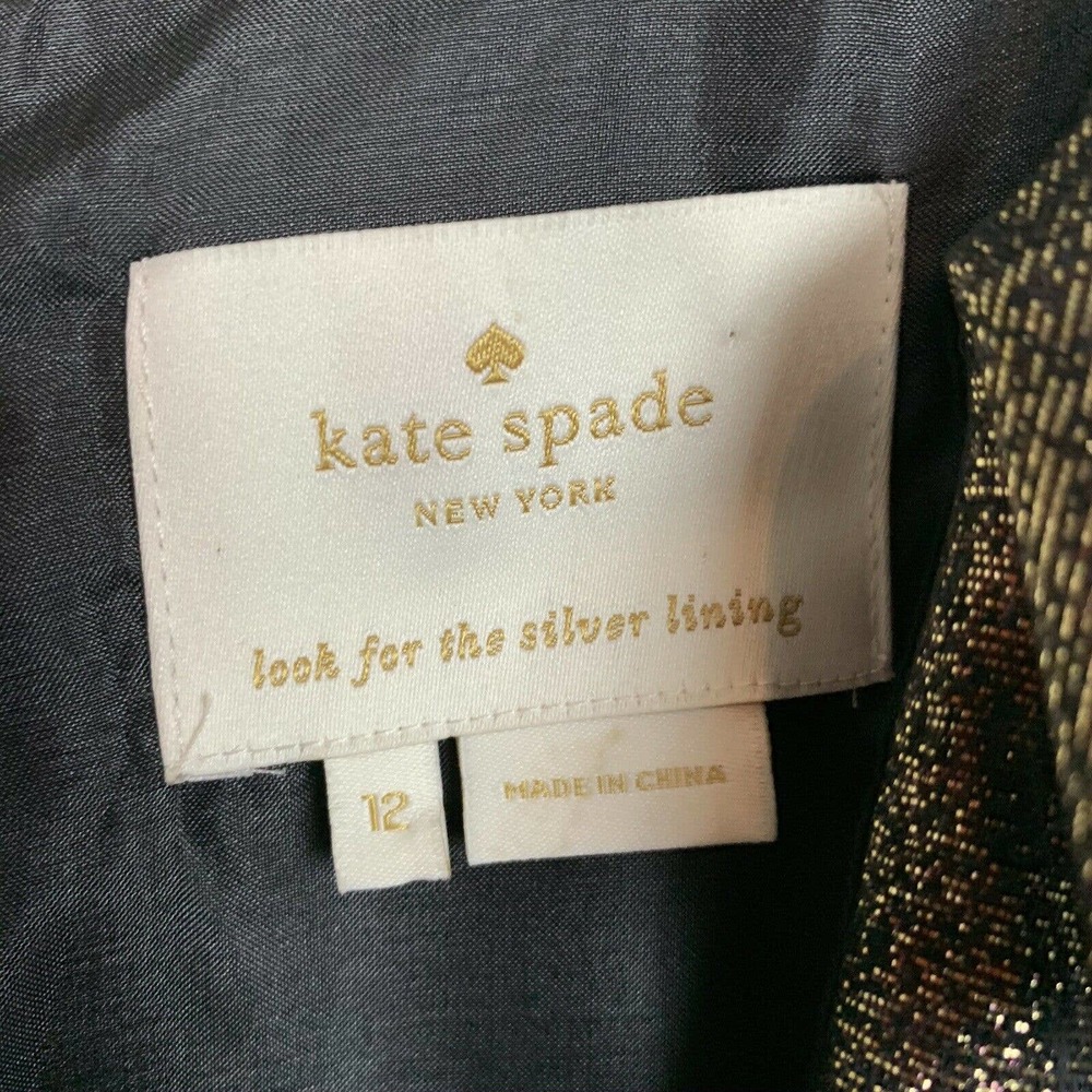 Kate Spade Sheath Metallic Ruffles Dress - Picture 5 of 6
